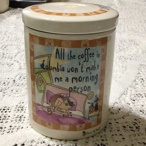 Stoneware Coffee Jar